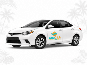 Sedán de One Click Shuttles para traslados en Punta Cana